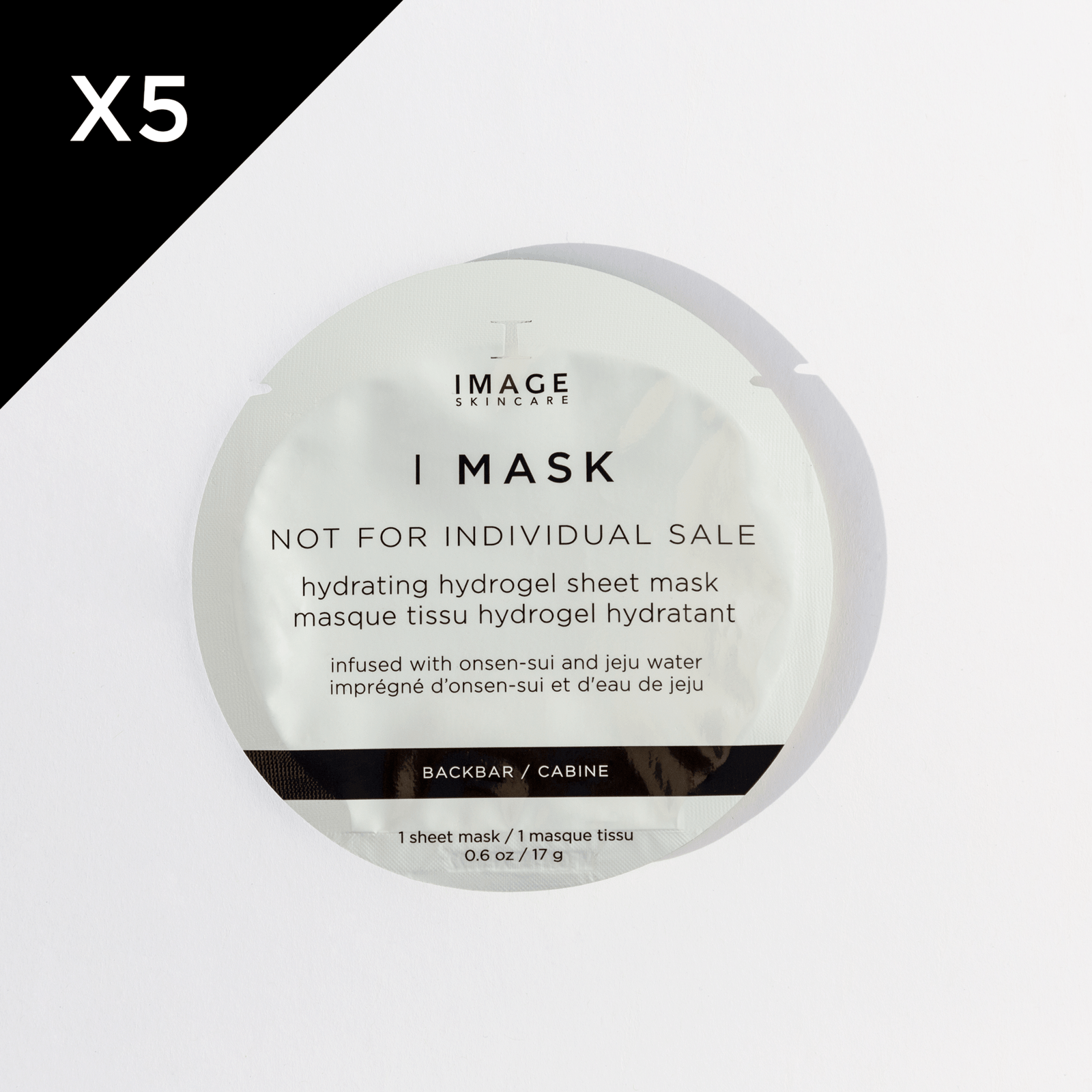 Image Skincare I Mask Hydrating Hydrogel Sheet Mask For The Treatment Room (Backbar 5 Pack)